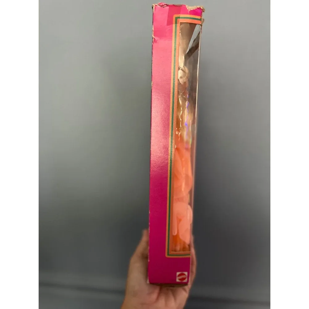 Vintage 1984 Peaches n Cream Barbie Doll Mattel 7926 Peach Gown Original Box